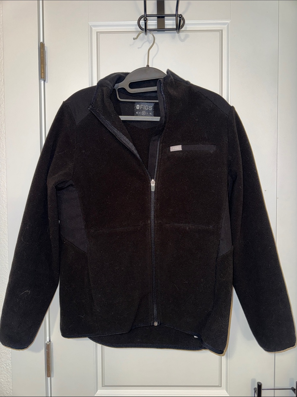 🔺 MEDIUM FIGS ON-SHIFT FLEECE JACKET BLACK